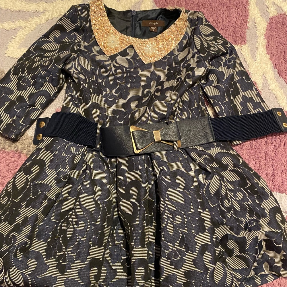 EUC Imoga size 5 fancy dress with belt